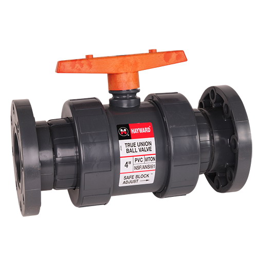 4 PVC FLGD TU BALL VALVE